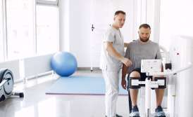 What departments can there be in a rehabilitation center, and for what activities do you need a license?