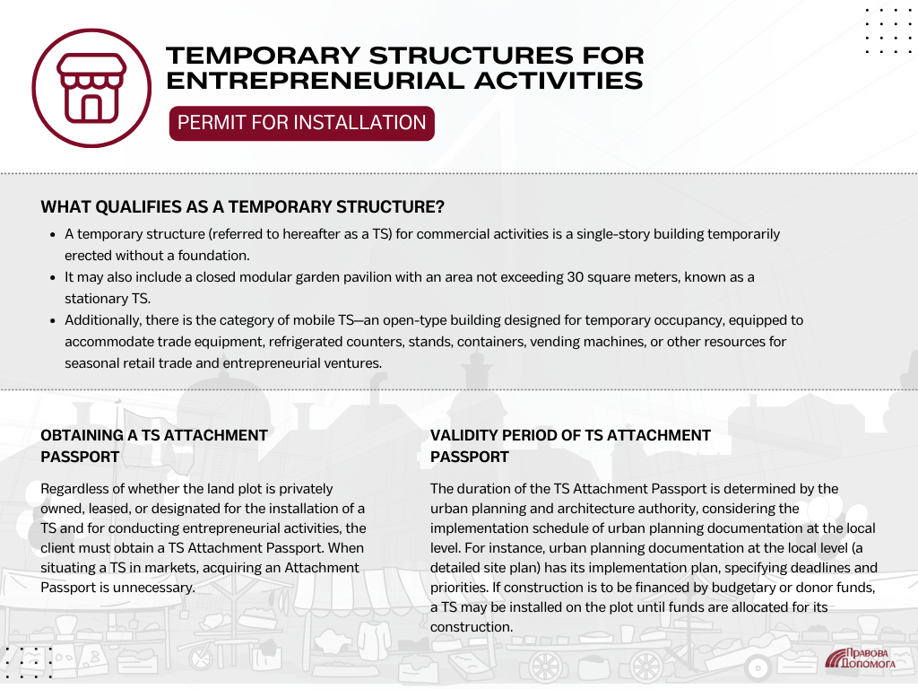 Temporary Structures for Entrepreneurial Activities